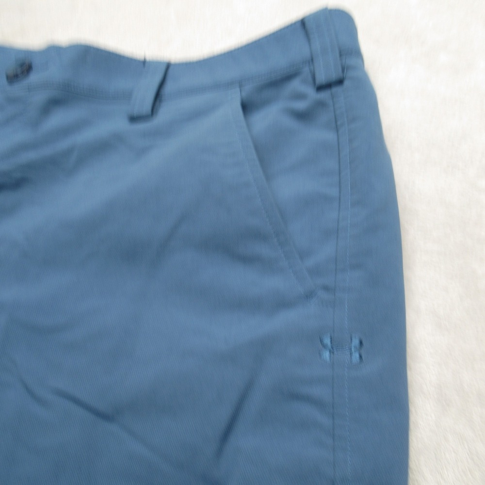 Under Armour Leaderboard Shorts Mens 36 Sea Blue Flat Front Performance Golf - Picture 5 of 12
